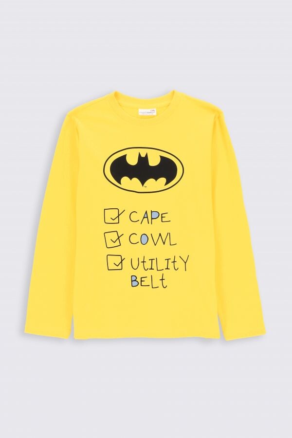 

Футболка с длинными рукавами Coccodrillo Batman, желтый