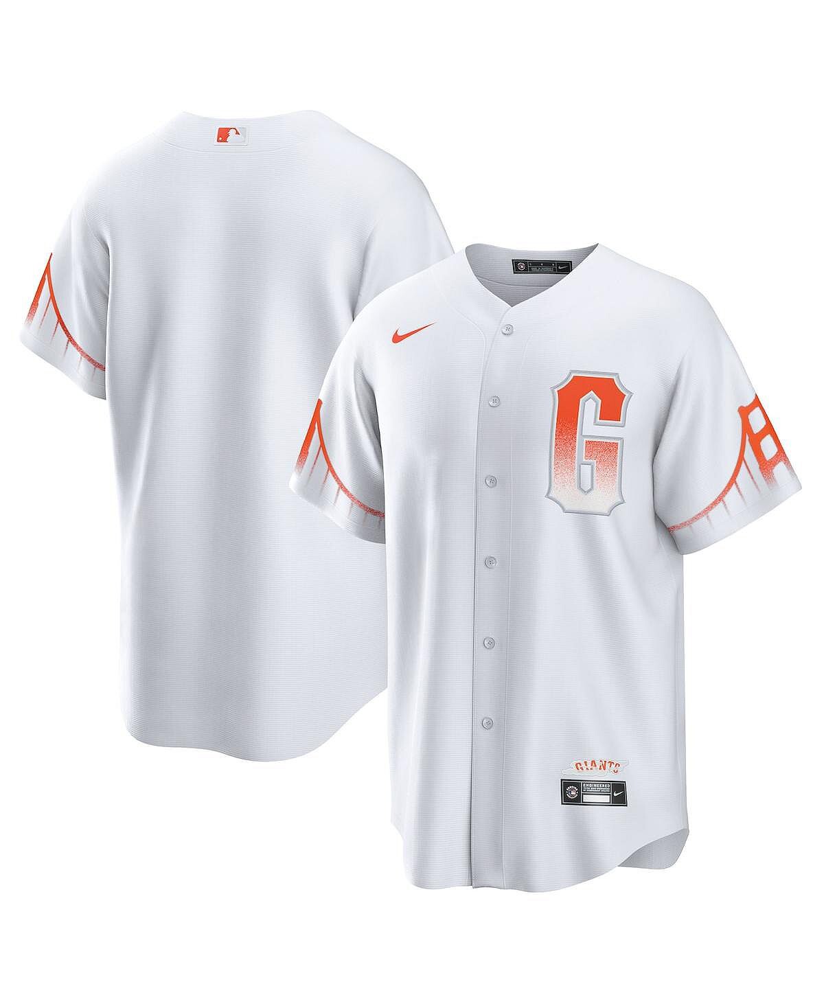 Мужская белая джерси san francisco giants 2021 city connect, копия Nike, белый модульная картина туман над блистательным куала лумпур190x143