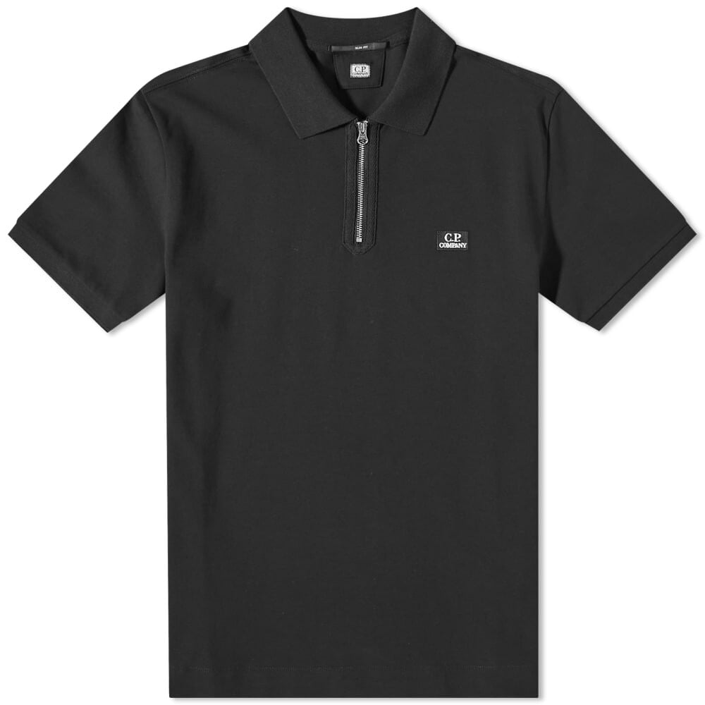 

Футболка C.P. Company Zipped Polo Shirt, Серый