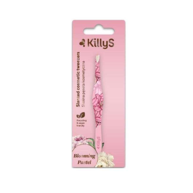 

KillyS Косметический пинцет Blooming Pastel Slanted Cosmetic Tweezers косой профилированный косметический пинцет