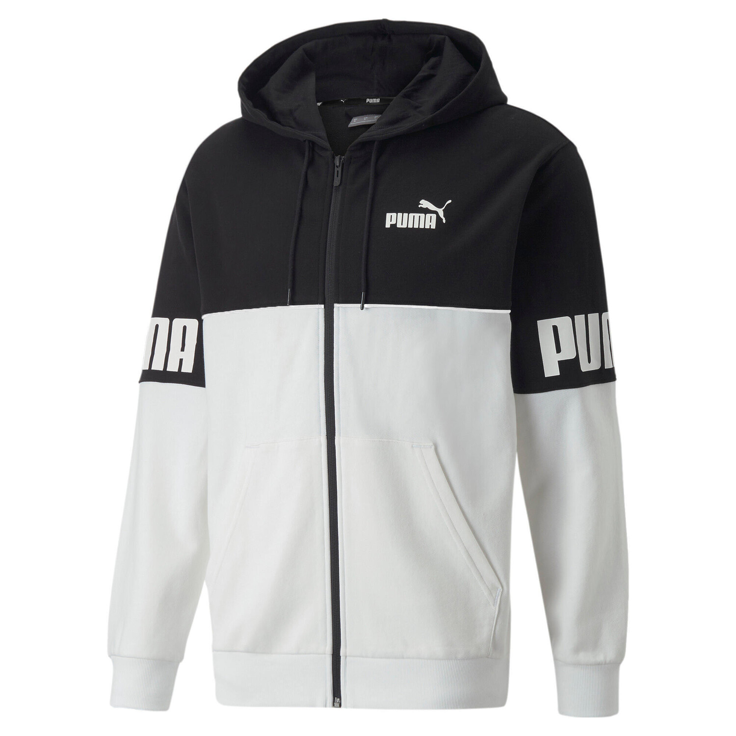 

Толстовка на молнии с капюшоном Puma Power Colorblock TR, белый