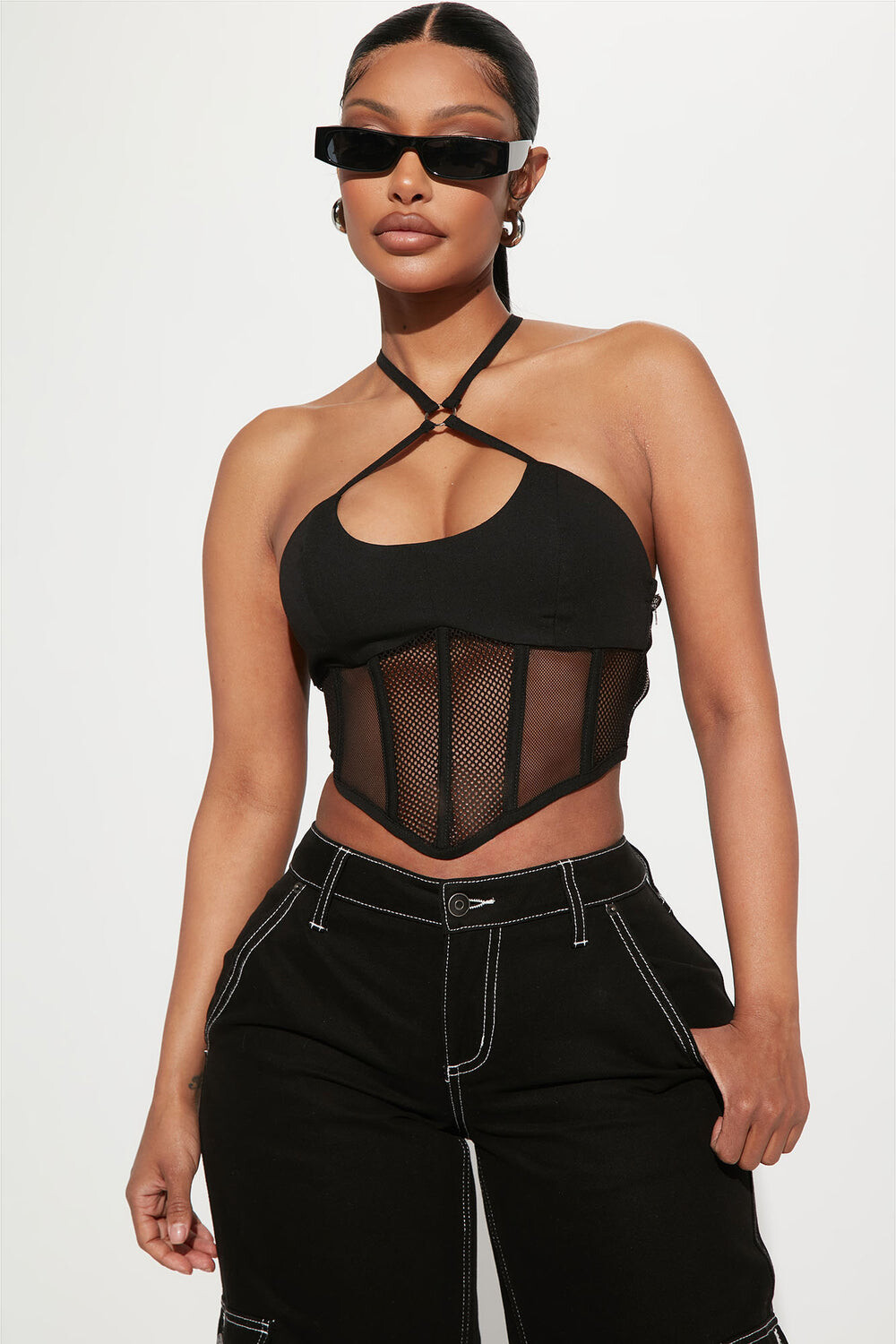 

Топ Fashion Nova T40001L, черный