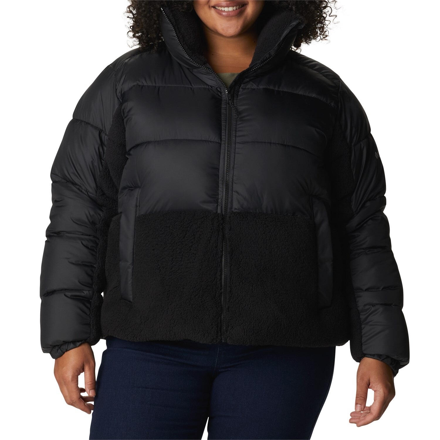 

Куртка Columbia Leadbetter Point Sherpa Hybrid, черный
