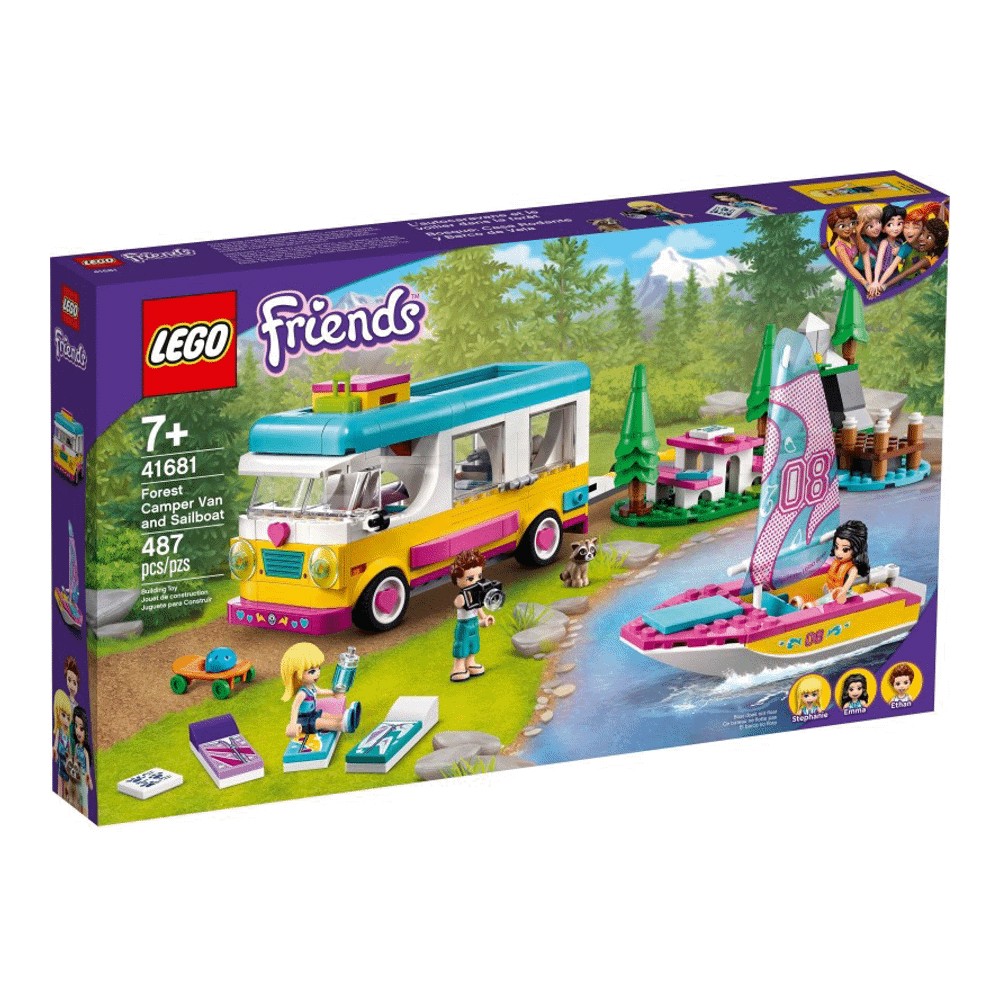 Конструктор LEGO Friends 41681 Экскурсия на дом на колесах и парусник конструктор lego friends 41681 лесной дом на колесах и парусная лодка 487 дет