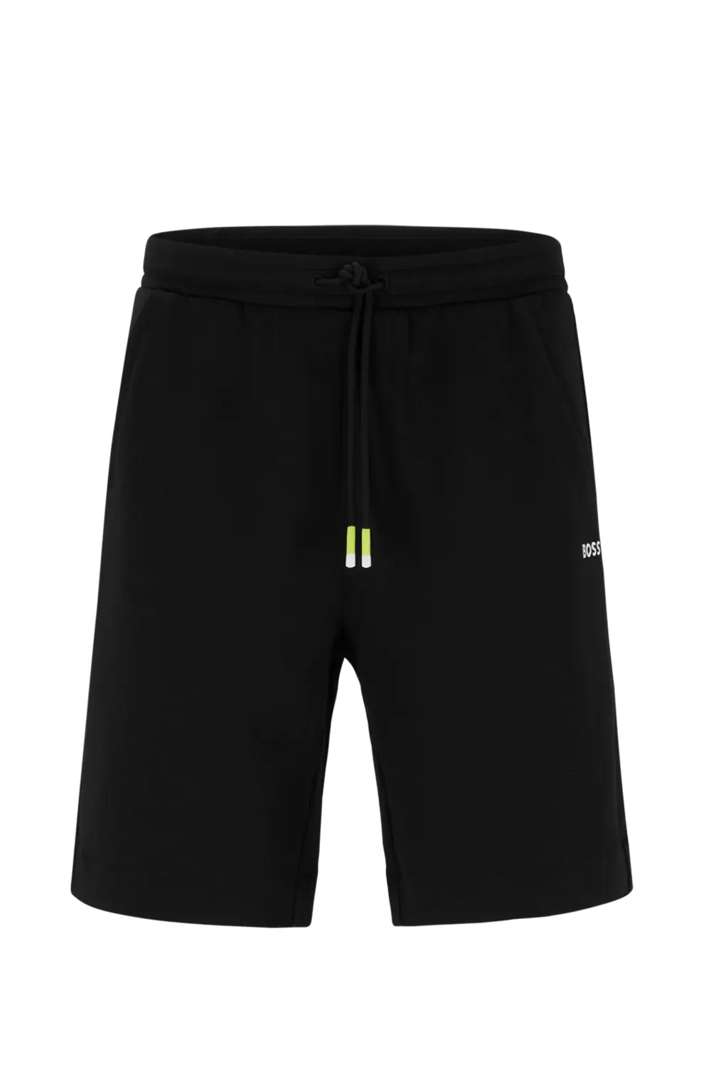 

Шорты Hugo Boss Cotton-Blend Regular-Fit With Embroidered Logos, черный