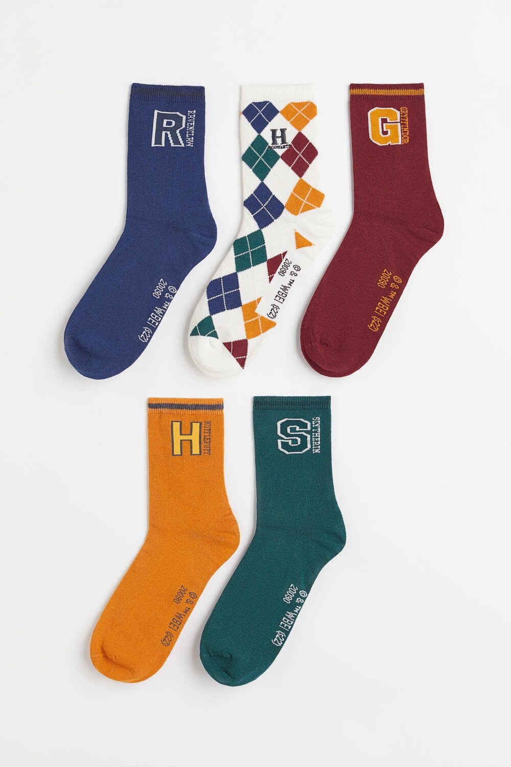

5 пар носков H&M с принтом Harry Potter, бордовый