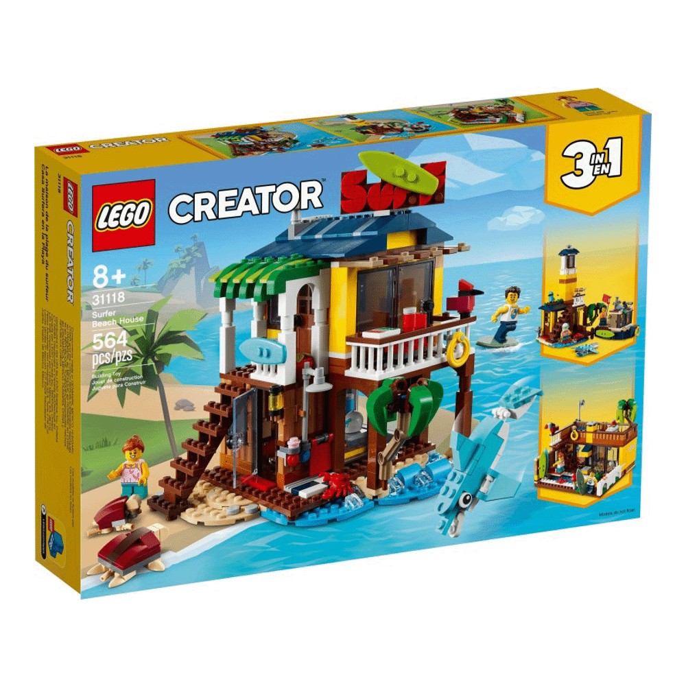 конструктор lego creator 31118 пляжный домик серферов 564 дет Конструктор LEGO Creator 31118 Серфер пляжный домик