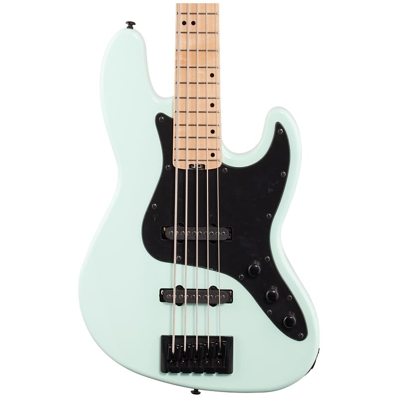 

Schecter J-5 5-струнная бас-гитара с кленовым грифом, цвет морской пены зеленый 2912