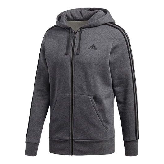 

Толстовка Adidas Solid Color Casual Sports Drawstring Gray, Серый