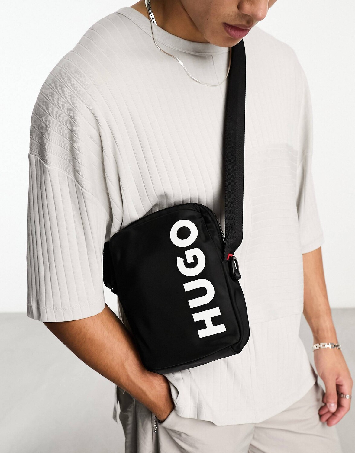 

Сумка Hugo Ethon 2.0 Large Logo Across, черный