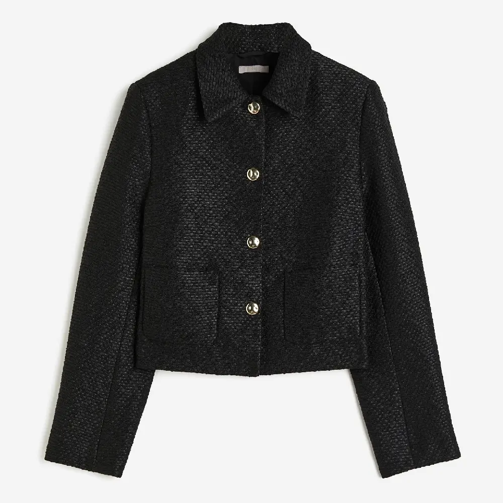 

Пиджак H&M Textured, черный