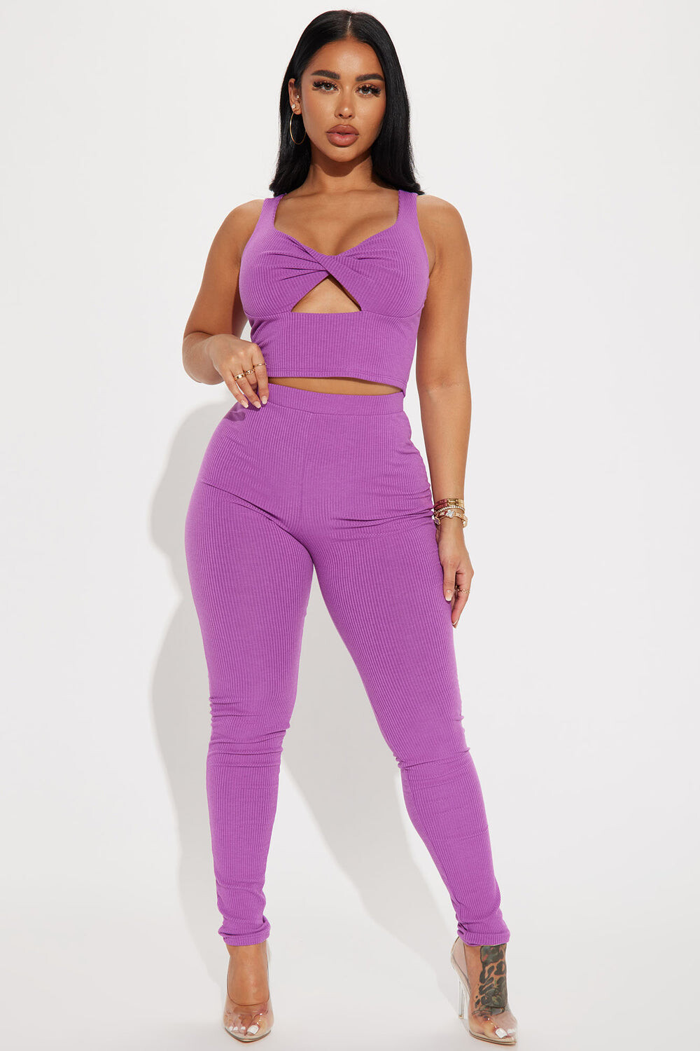 

Леггинсы Fashion Nova TP8331, фиолетовый