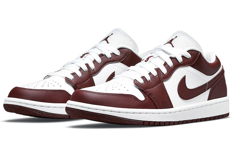 

Кроссовки Nike Air Jordan 1 Low Team Red, белый / темно-бордовый