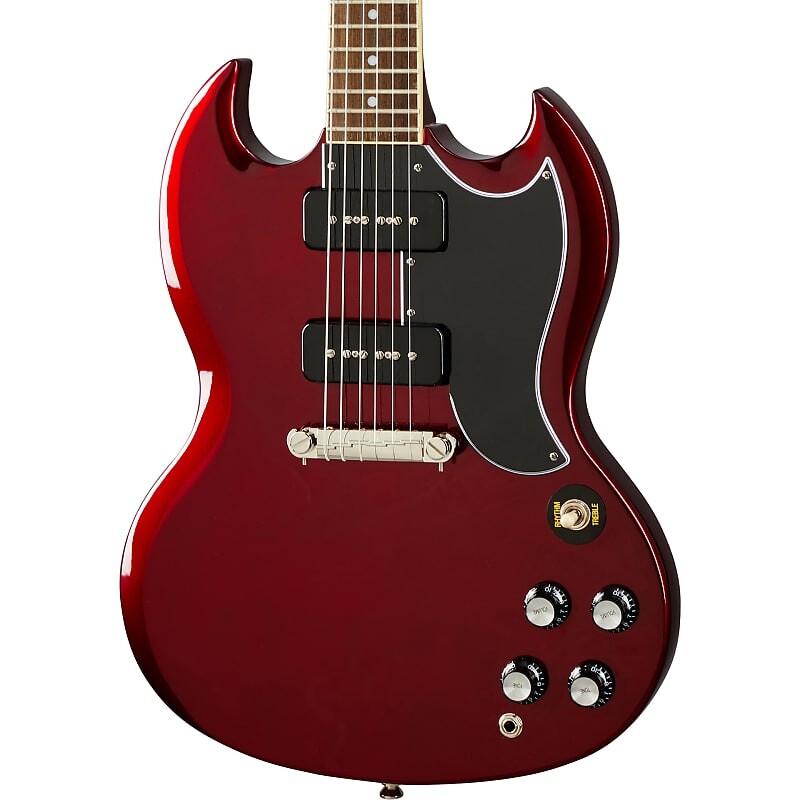 

Электрогитара Epiphone SG Special P-90, сверкающий бордовый EISPSBUNH1