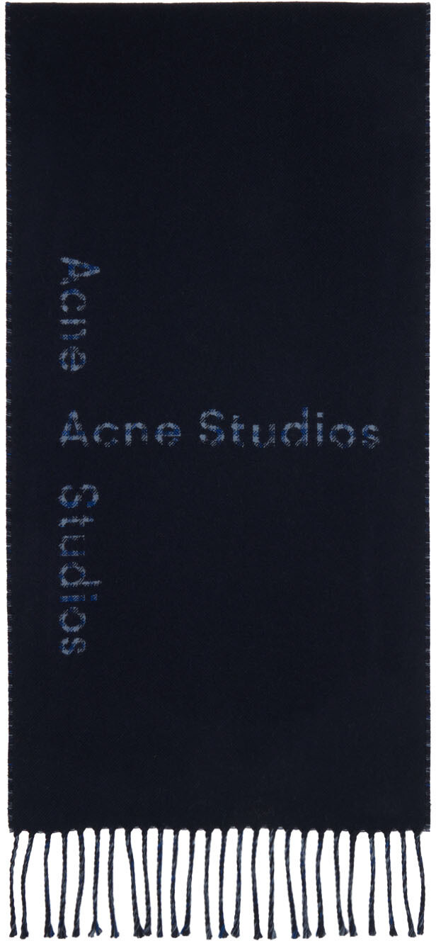 

Темно-синий шарф Vasto Acne Studios