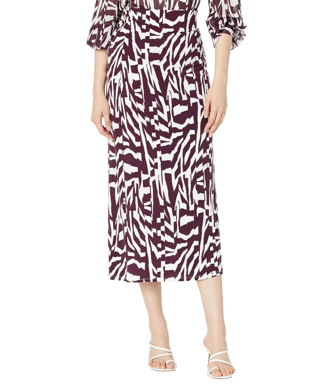 

Юбка Calvin Klein, Printed Faux Wrap Skirt