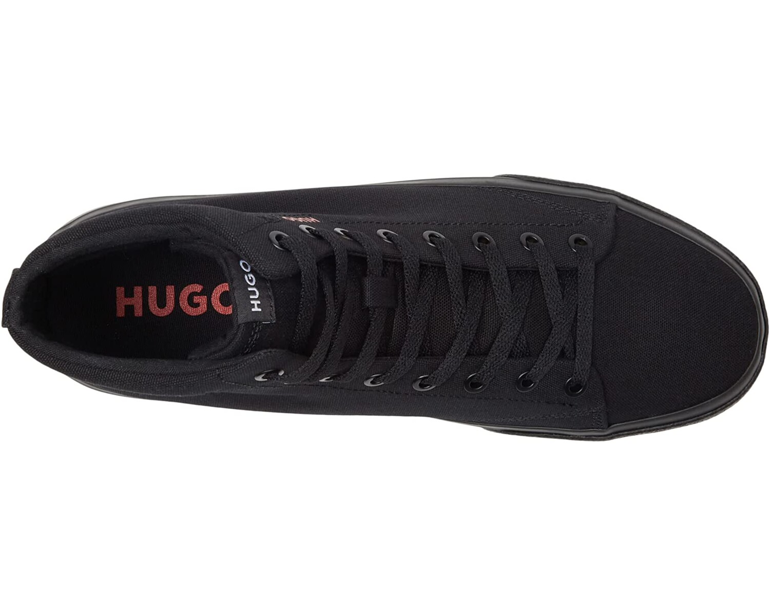 

Кроссовки Dyer High-Top Canvas Sneaker HUGO, черный