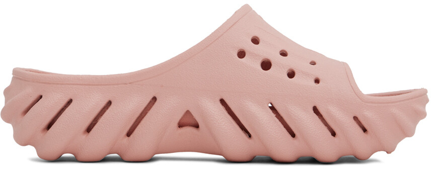 

Розовые слайды эха Crocs