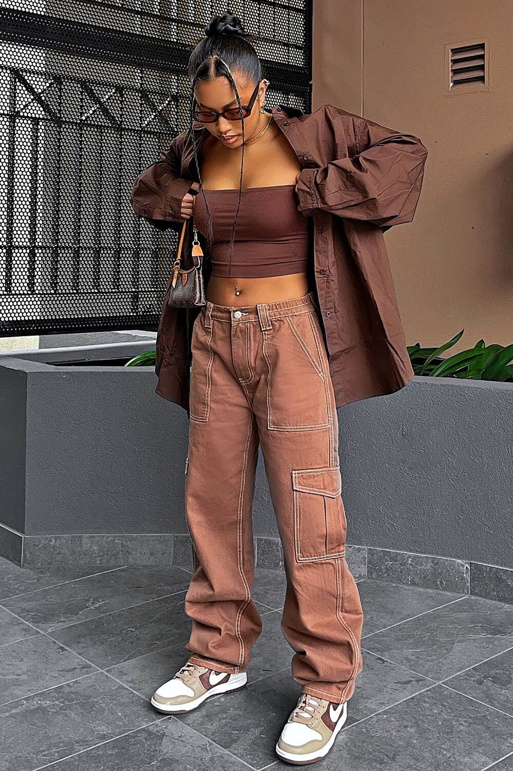

Джинсы Fashion Nova ZDJ1056, коричневый
