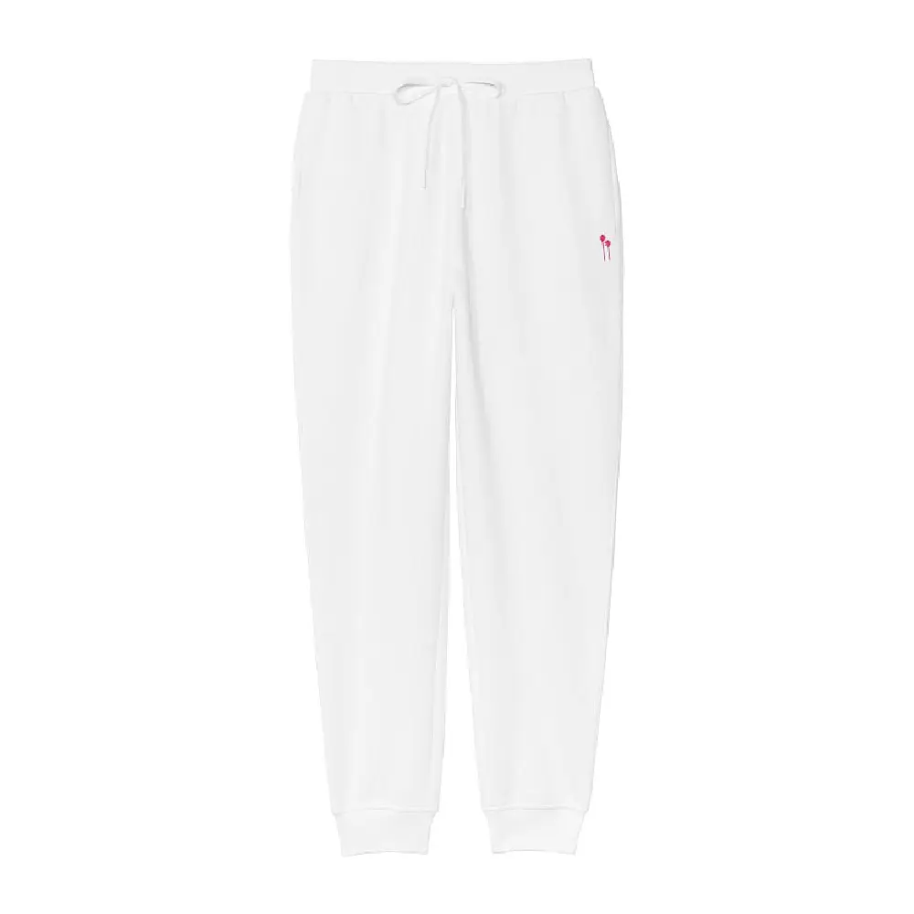 

Брюки джоггеры Victoria's Secret Cotton Fleece High-Rise, белый