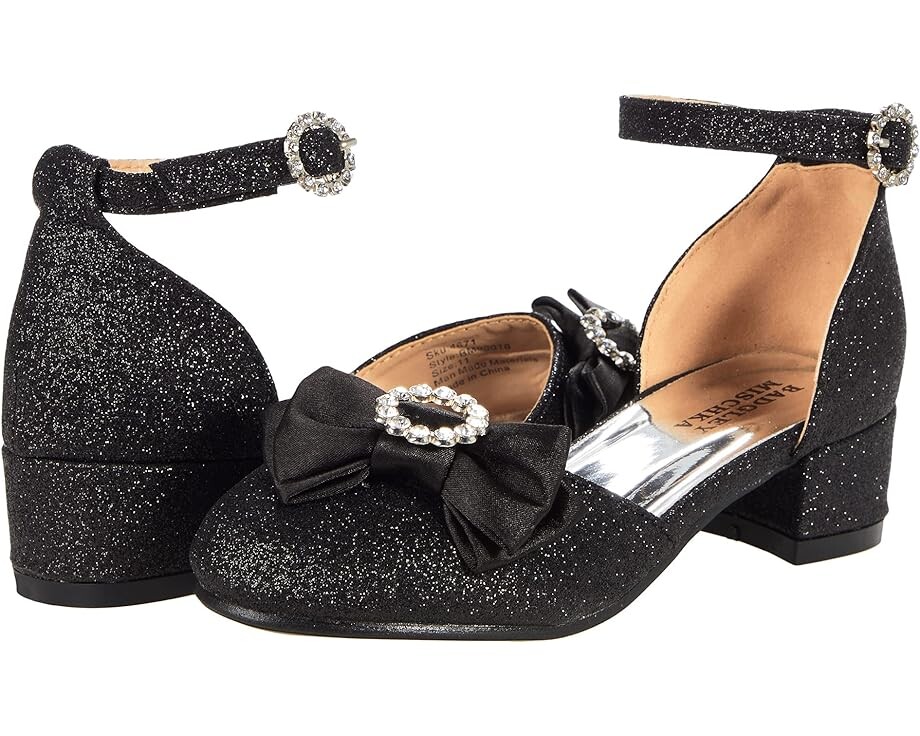 

Туфли Badgley Mischka Angie Bow Shoe, цвет Black Glitter