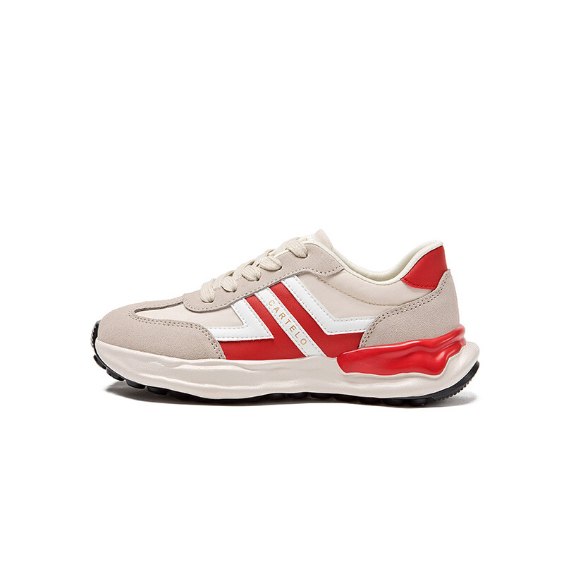 

Кроссовки CARTELO/Catilla crocodile Lifestyle Shoes Women's Low-top, бежевый/красный