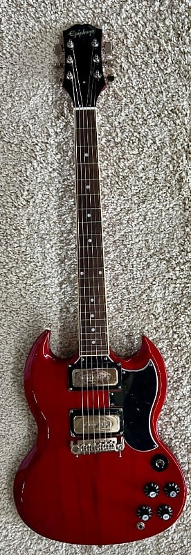 

Электрогитара Epiphone Tony Iommi SG Special Elec Guitar in Vintage Cherry With Hardshell Case
