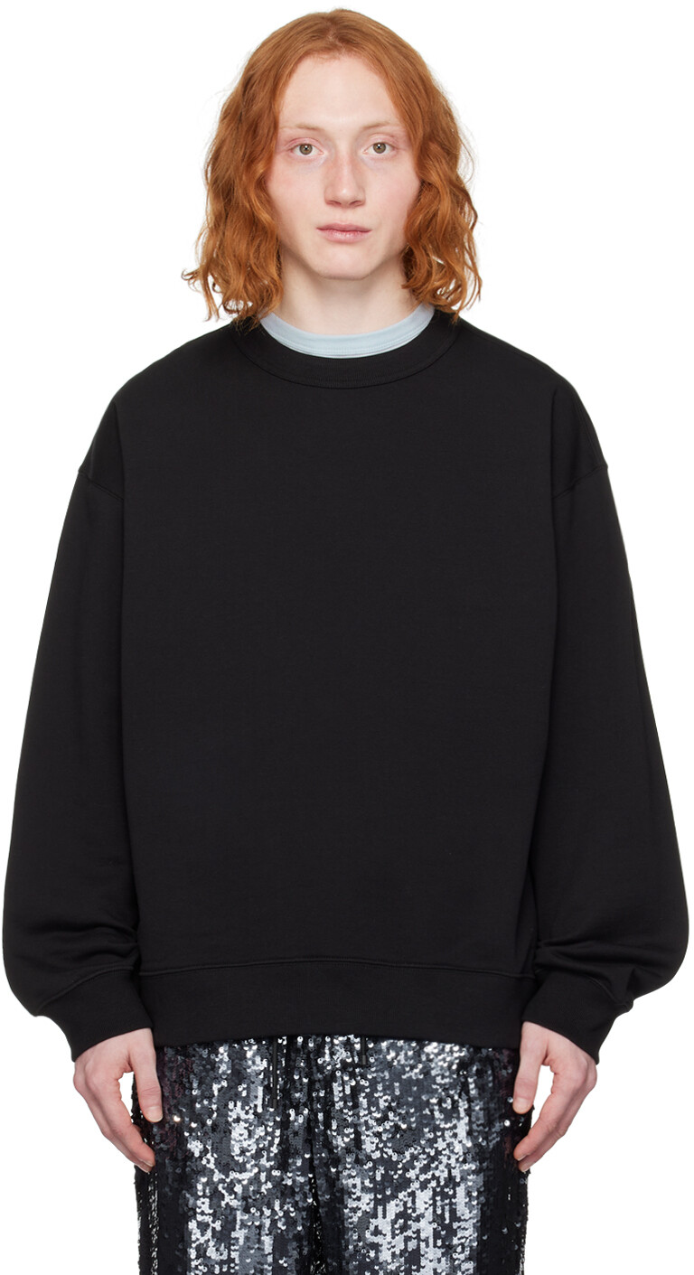 

Черный свободный свитшот Dries Van Noten
