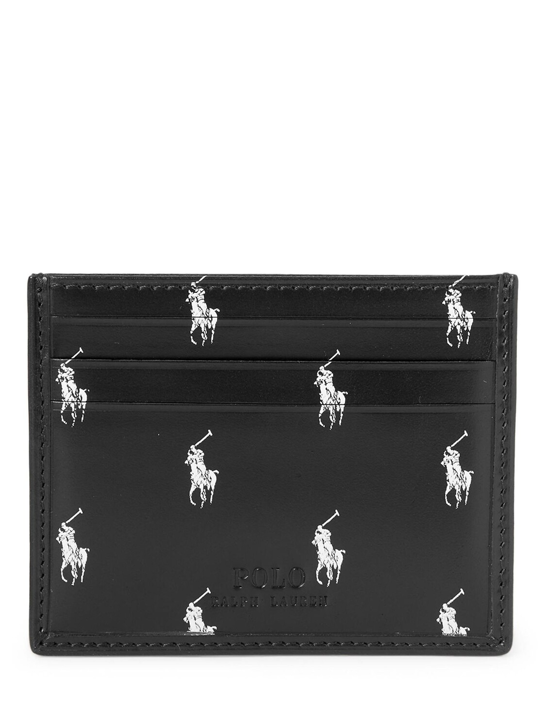 

Кошелек Polo Ralph Lauren из кожи с внутренним покрытием Pony, черный