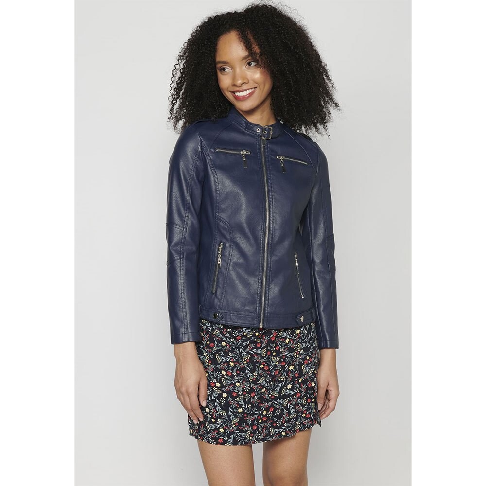 

Куртка Koroshi 2312JA10 Leather, синий