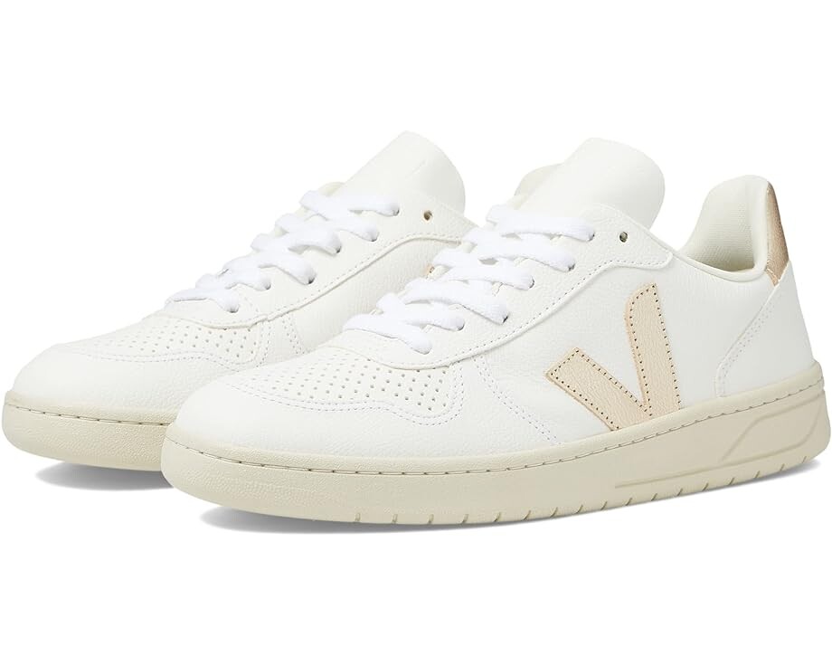

Кроссовки VEJA V-10, цвет Extra White/Platine, Серый, Кроссовки VEJA V-10, цвет Extra White/Platine