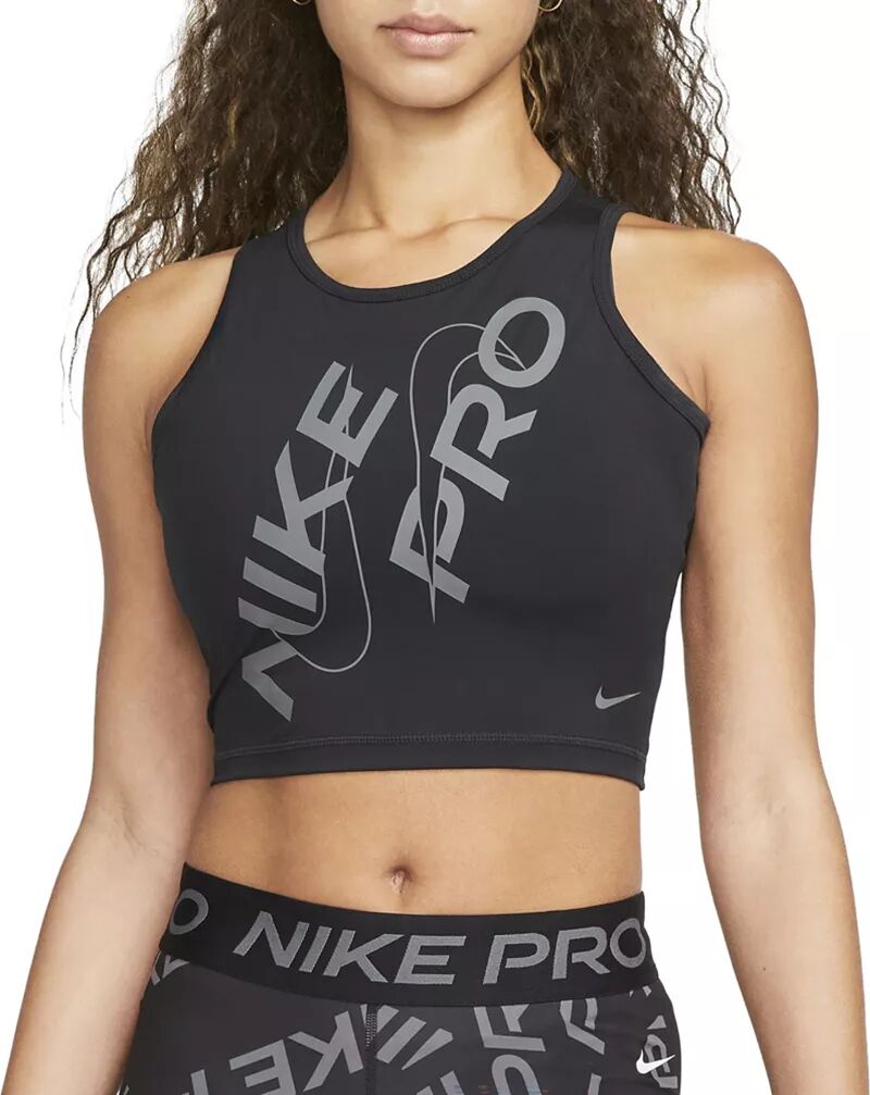 Женская укороченная майка Nike Pro Dri-FIT, черный