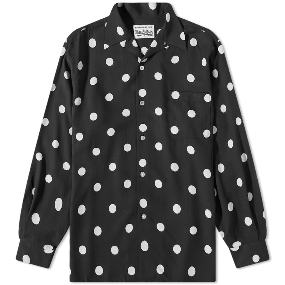 

Рубашка Wacko Maria Long Sleeve Polka Dot Hawaiian Shirt