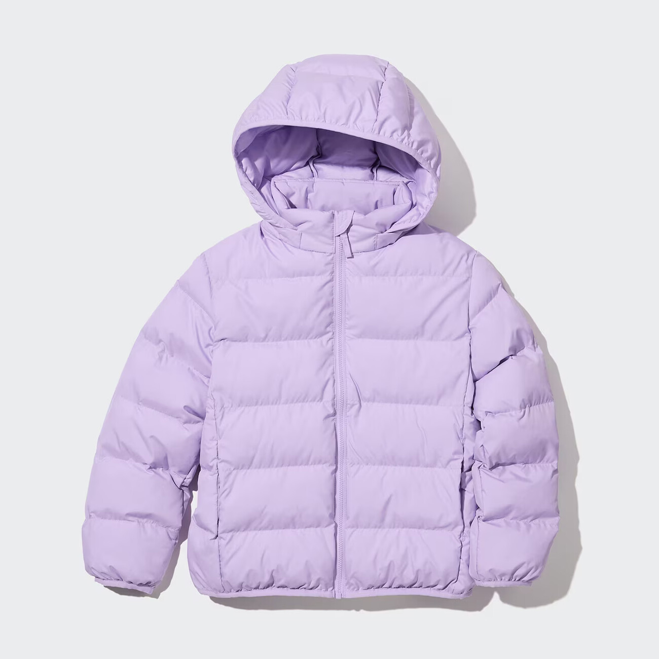 

Куртка Uniqlo детская стеганая с капюшоном, фиолетовый