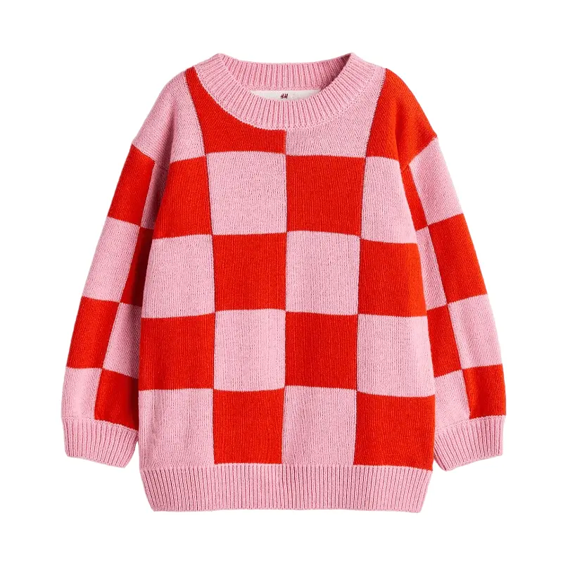 

Свитер H&M Check, розовый