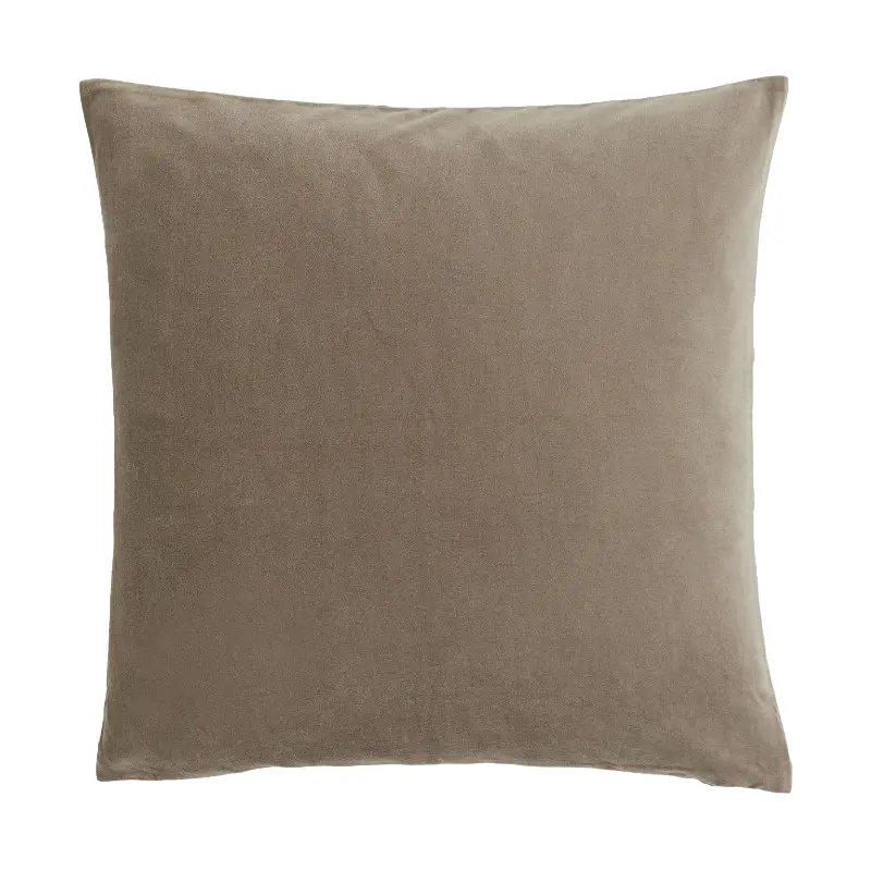 

Чехол для декоративной подушки H&M Home Cotton Velvet, темно-зеленый хаки