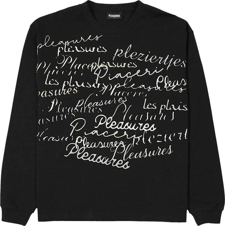 

Рубашка Pleasures Shatter Long-Sleeve Shirt 'Black', черный