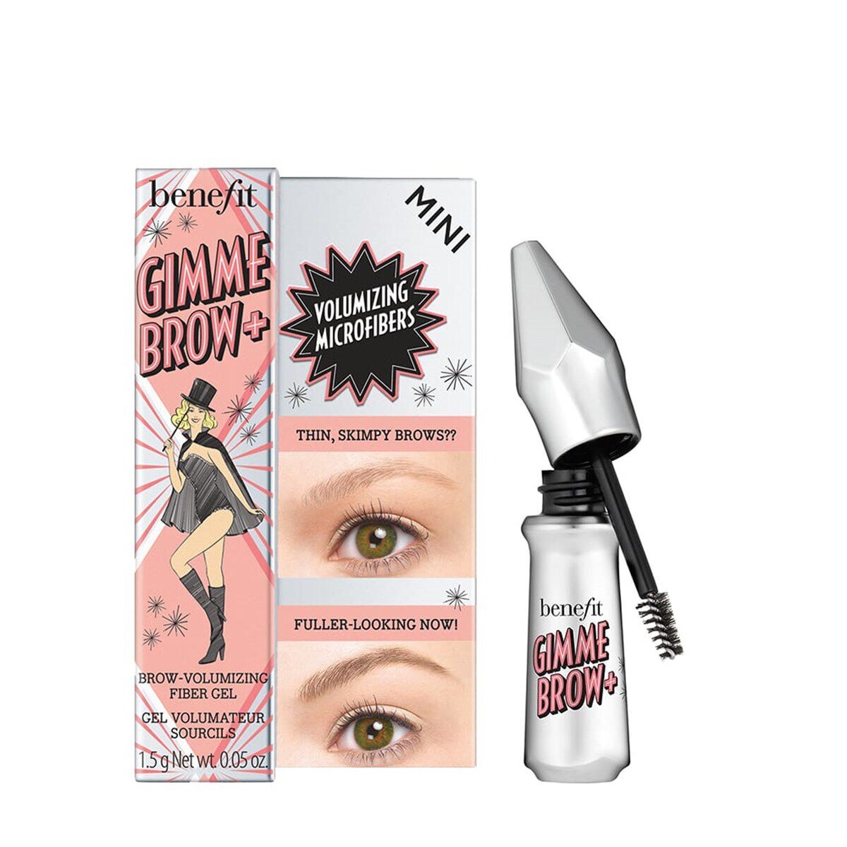 

Benefit Gimme Brow+ Mini гель, придающий объем бровям 4, 1,5 г