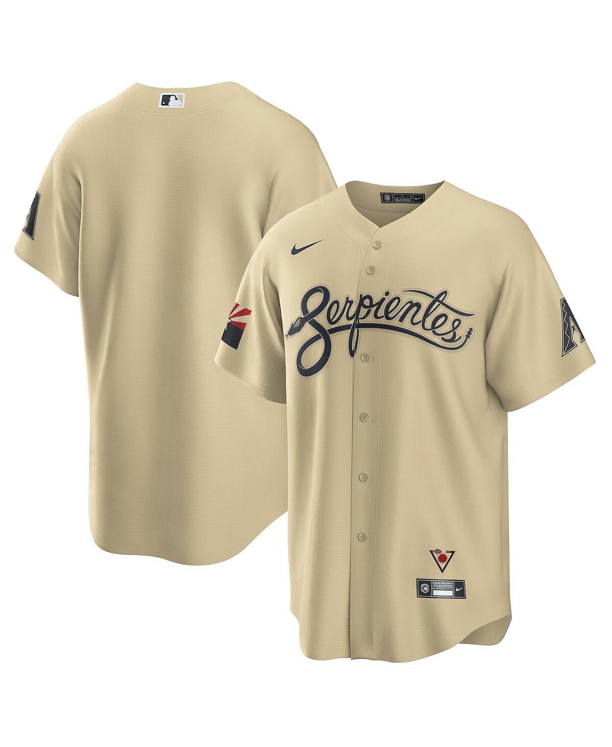 

Мужская золотая футболка arizona diamondbacks 2021 city connect, копия Nike