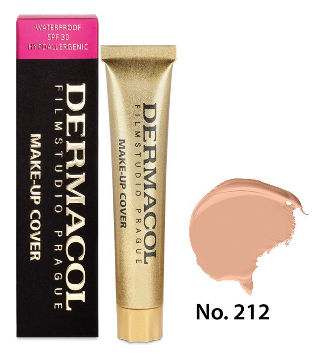 

Dermacol Водостойкая тональная основа Make-Up Cover с высокой степенью покрытия 212 SPF30 30г