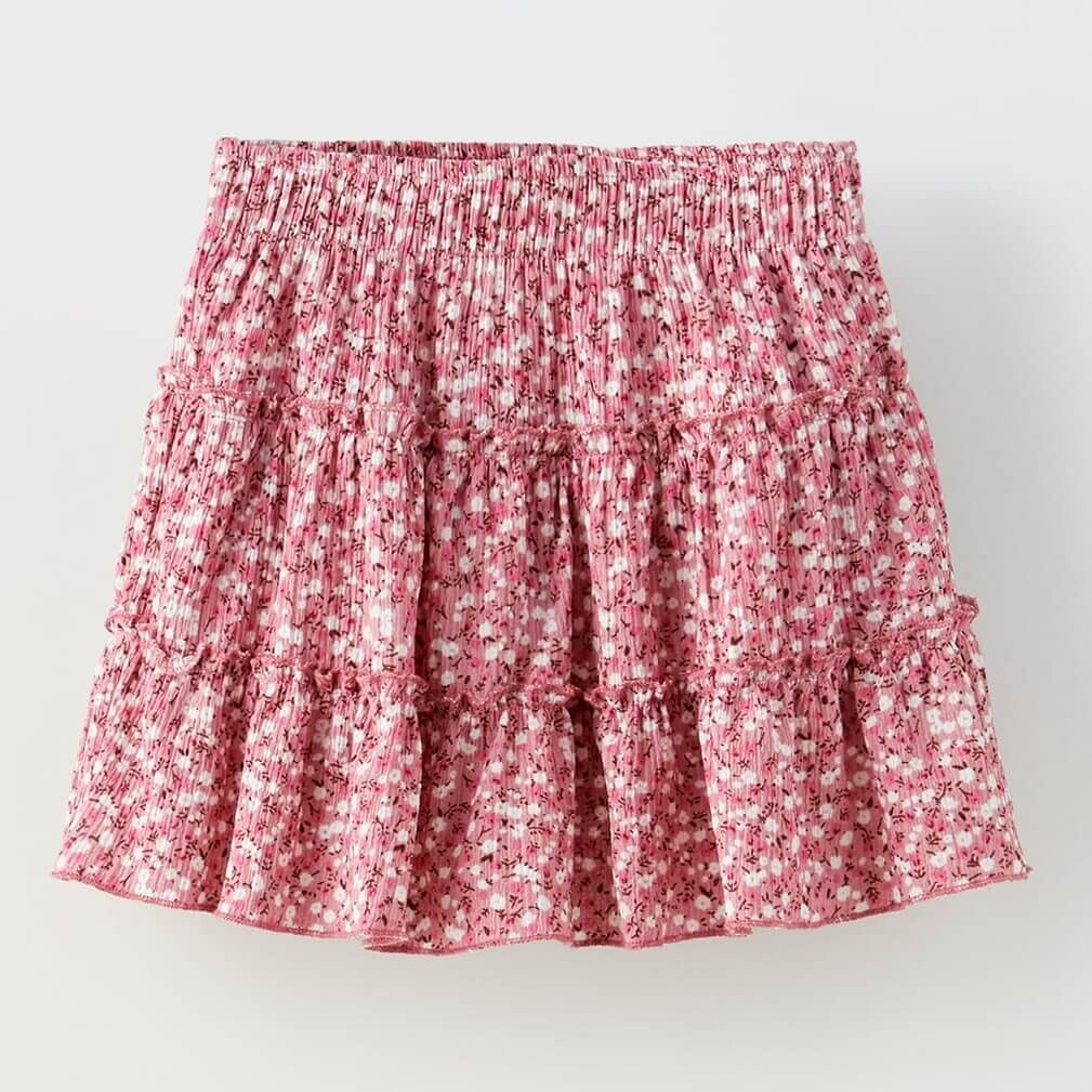 

Юбка-шорты Zara Floral Bermuda, розовый