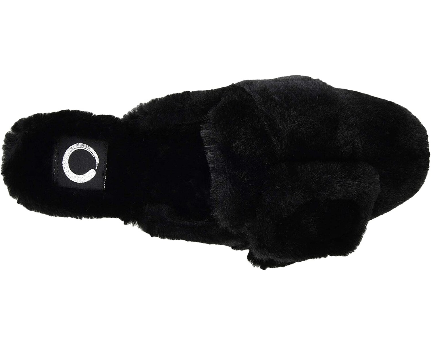 

Слипперы Faux Fur Eara Slipper Journee Collection, черный