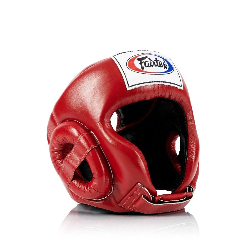 

Защитный шлем для тайского бокса Fairtex Competition, размер XL, красный