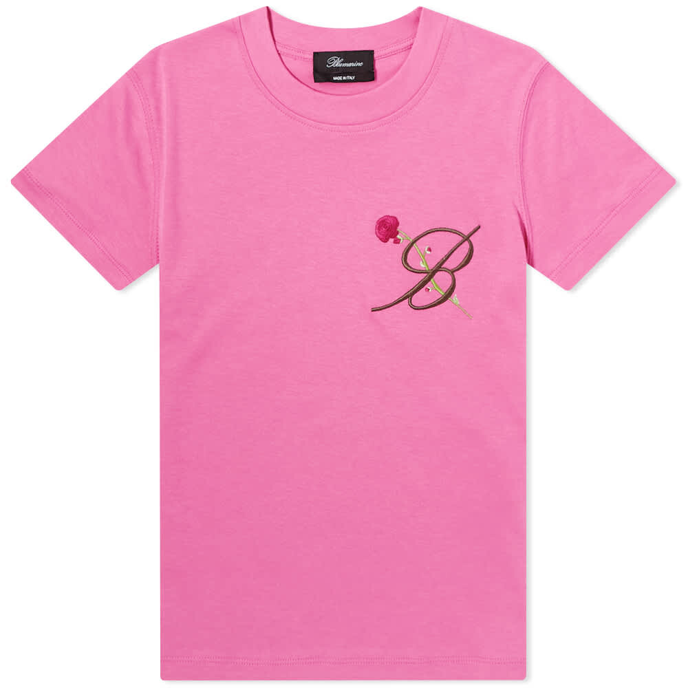 

Футболка Blumarine Logo Fitted Tee, Розовый