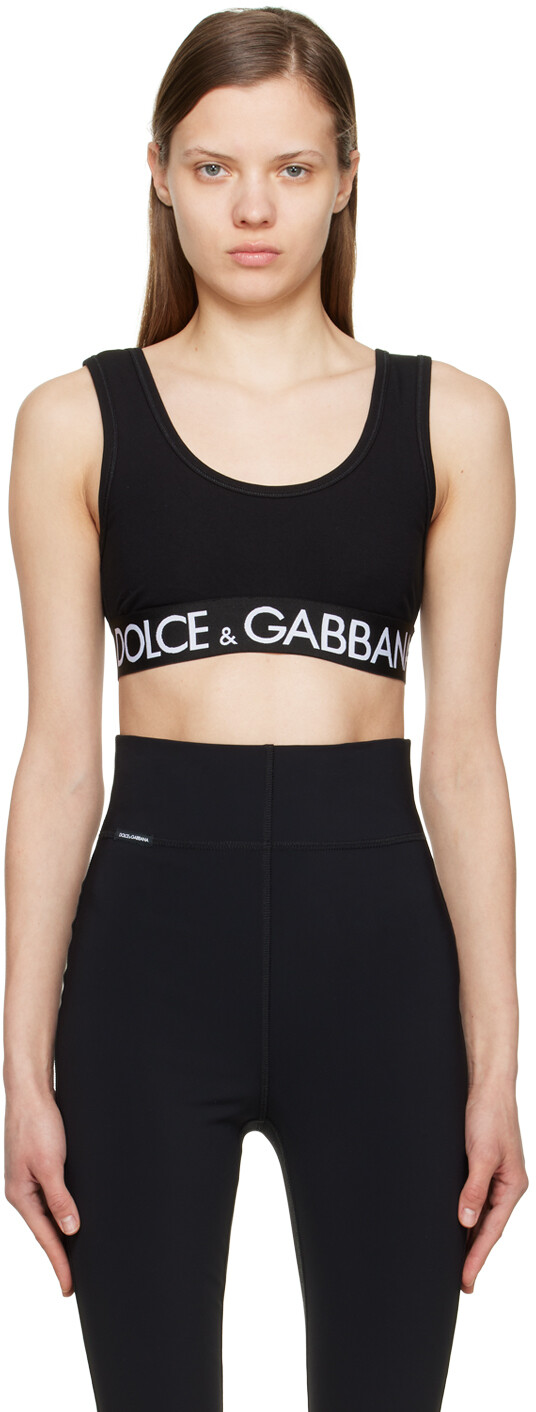 

Черный жаккардовый бюстгальтер Dolce & Gabbana