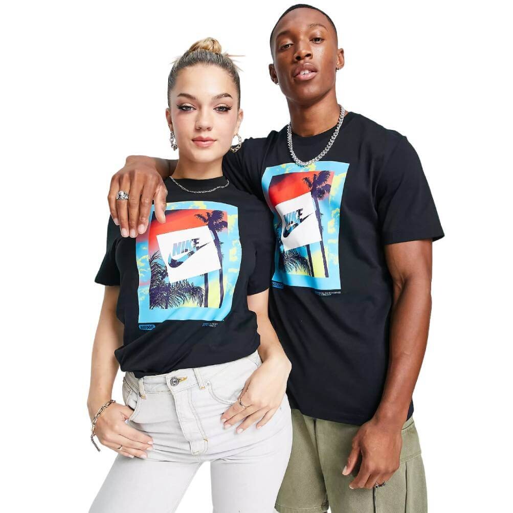 

Футболка Nike Heatwave Palm Print Front Graphic, черный