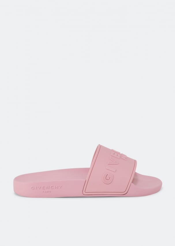 

Шлепанцы GIVENCHY Rubber slides, розовый