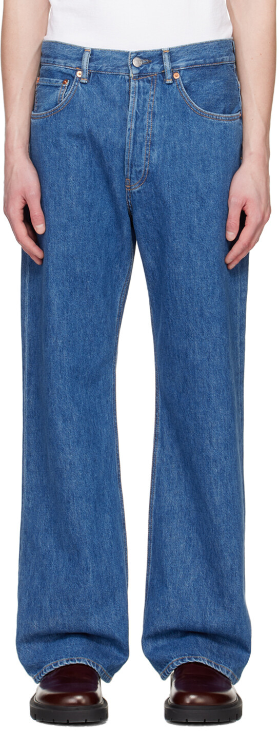 

Синие джинсы свободного кроя Acne Studios