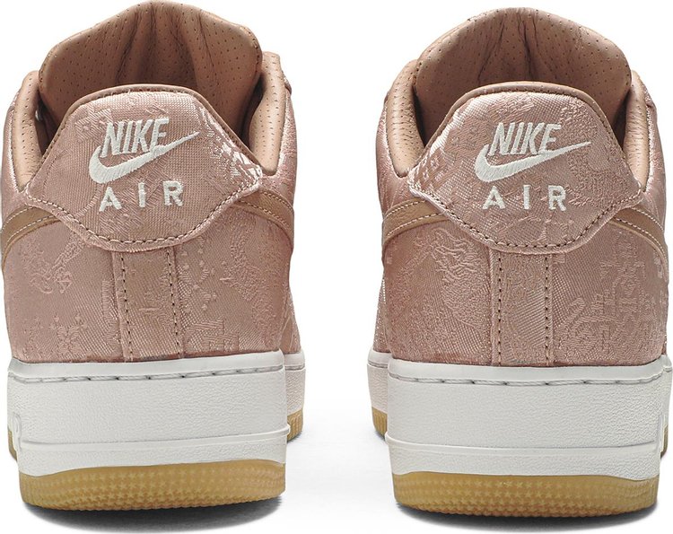 Nike air force 1 rose gold silk sale