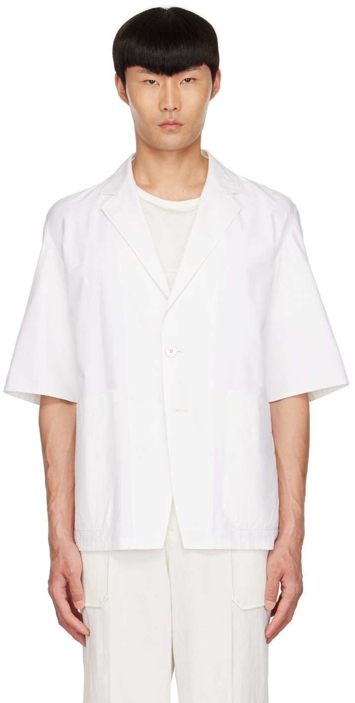 

Белая хлопковая рубашка Ermenegildo Zegna Couture